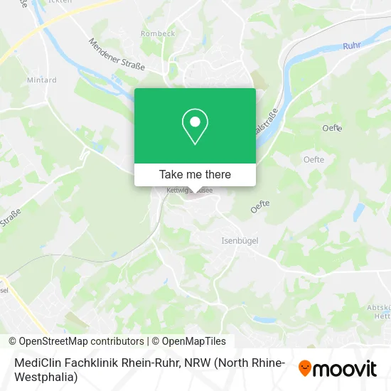 Карта MediClin Fachklinik Rhein-Ruhr