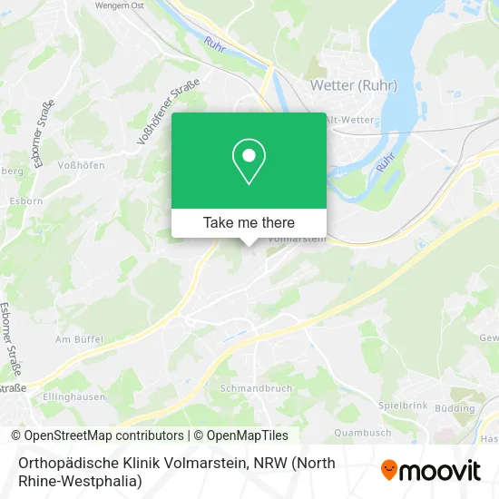 Карта Orthopädische Klinik Volmarstein