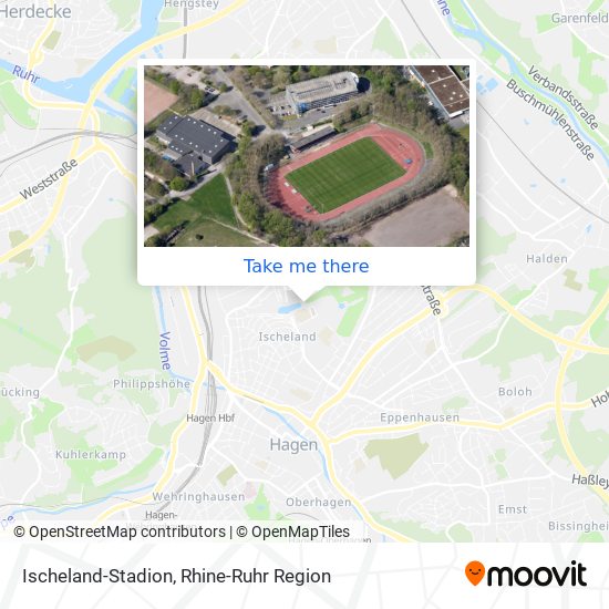 Ischeland-Stadion map