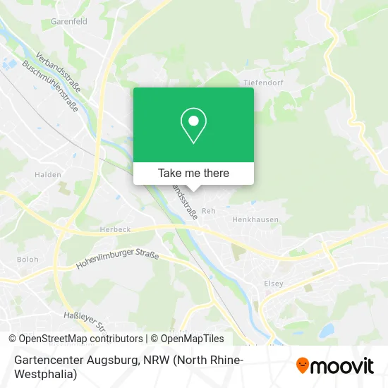 Карта Gartencenter Augsburg