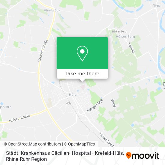 Städt. Krankenhaus Cäcilien- Hospital - Krefeld-Hüls map