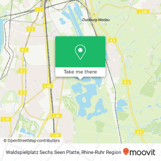 Waldspielplatz Sechs Seen Platte map