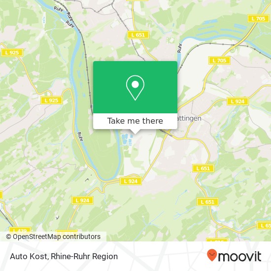 Auto Kost map