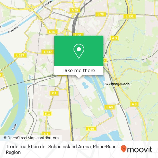 Trödelmarkt an der Schauinsland Arena map