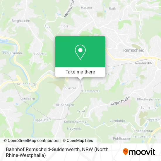 Bahnhof Remscheid-Güldenwerth map