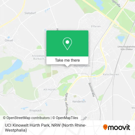 UCI Kinowelt Hürth Park map