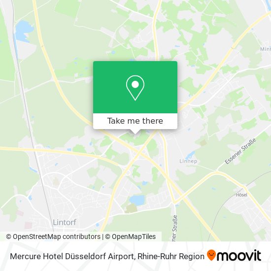 Mercure Hotel Düsseldorf Airport map