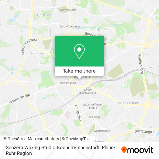 Карта Senzera Waxing Studio Bochum-Innenstadt