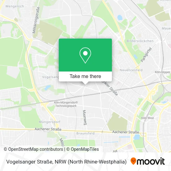 Карта Vogelsanger Straße