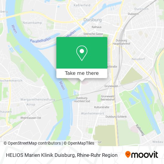 HELIOS Marien Klinik Duisburg map