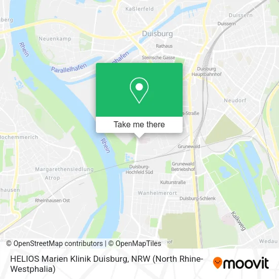 Карта HELIOS Marien Klinik Duisburg
