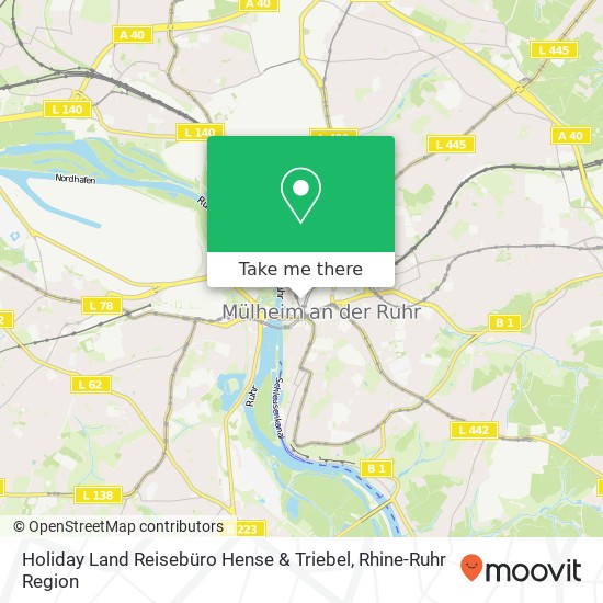 Holiday Land Reisebüro Hense & Triebel map