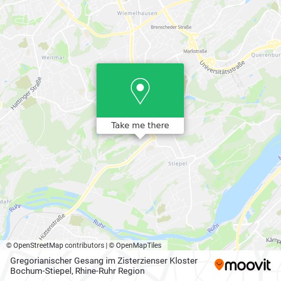 Gregorianischer Gesang im Zisterzienser Kloster Bochum-Stiepel map