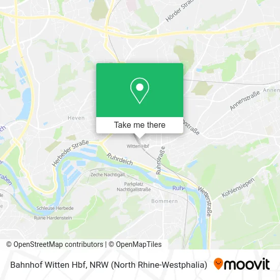 Bahnhof Witten Hbf map