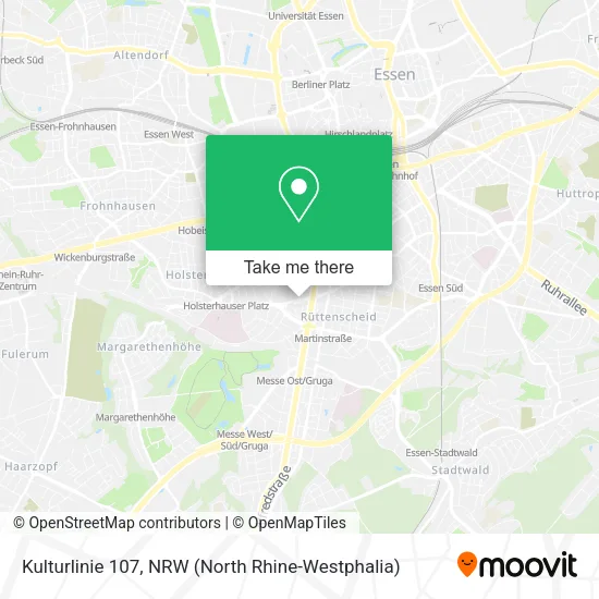 Карта Kulturlinie 107