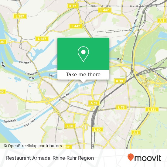 Restaurant Armada map