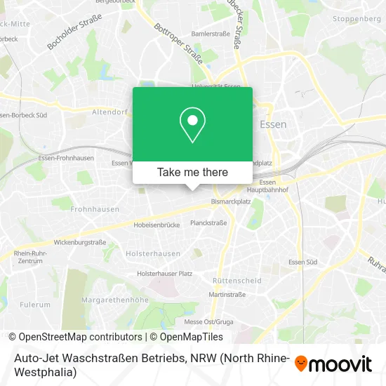 Карта Auto-Jet Waschstraßen Betriebs