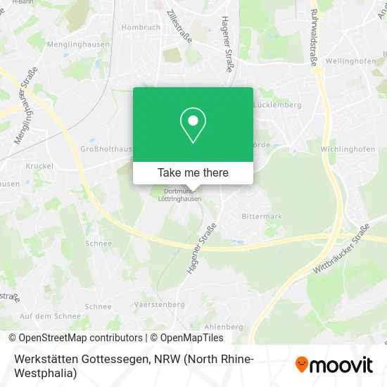 Werkstätten Gottessegen map