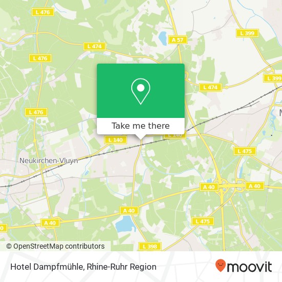 Hotel Dampfmühle map