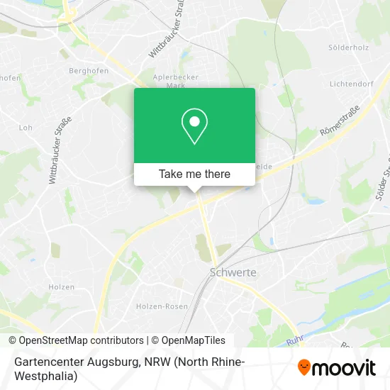 Карта Gartencenter Augsburg