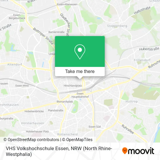 Карта VHS Volkshochschule Essen