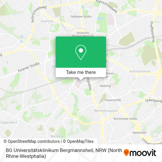 BG Universitätsklinikum Bergmannsheil map
