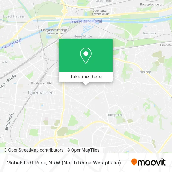 Карта Möbelstadt Rück