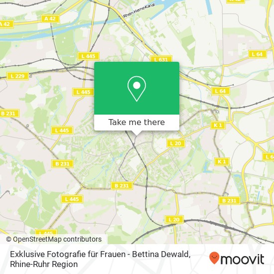 Exklusive Fotografie für Frauen - Bettina Dewald map