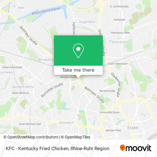 KFC - Kentucky Fried Chicken map