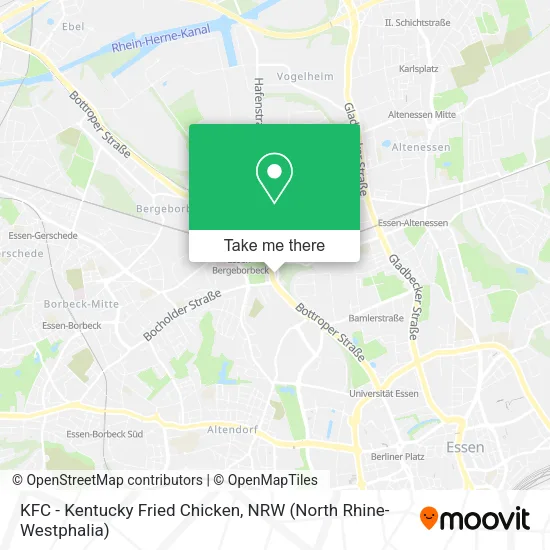 Карта KFC - Kentucky Fried Chicken