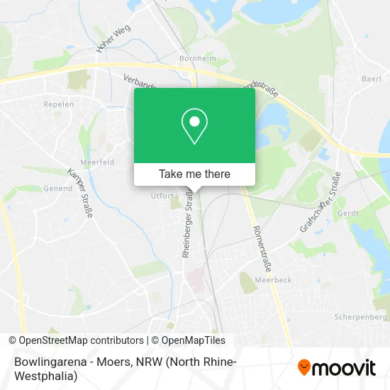 Карта Bowlingarena - Moers