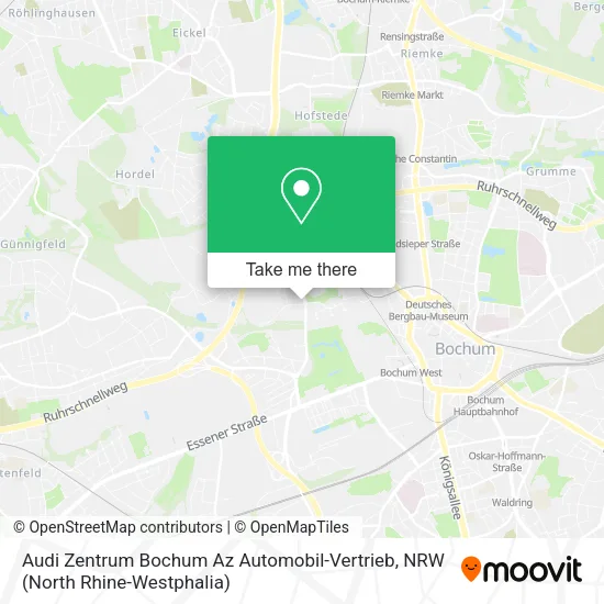 Карта Audi Zentrum Bochum Az Automobil-Vertrieb