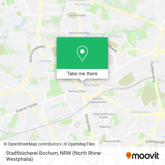 Карта Stadtbücherei Bochum