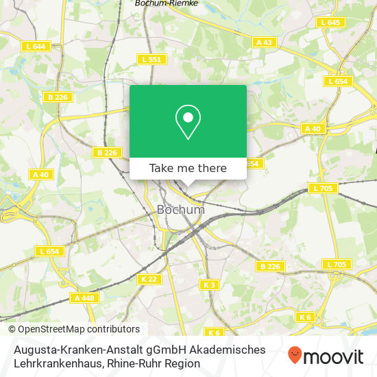 Augusta-Kranken-Anstalt gGmbH Akademisches Lehrkrankenhaus map