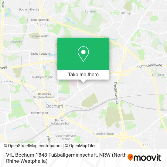 VfL Bochum 1848 Fußballgemeinschaft map
