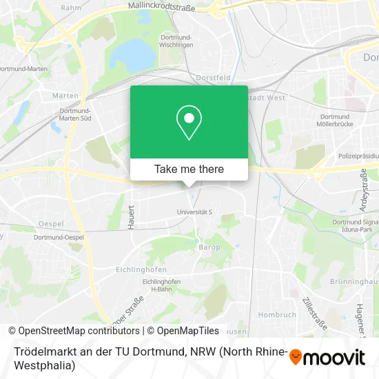 Карта Trödelmarkt an der TU Dortmund