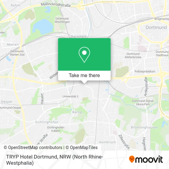 TRYP Hotel Dortmund map