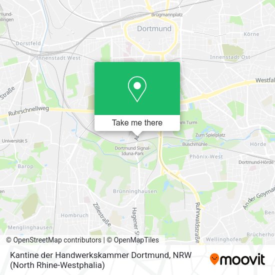 Карта Kantine der Handwerkskammer Dortmund