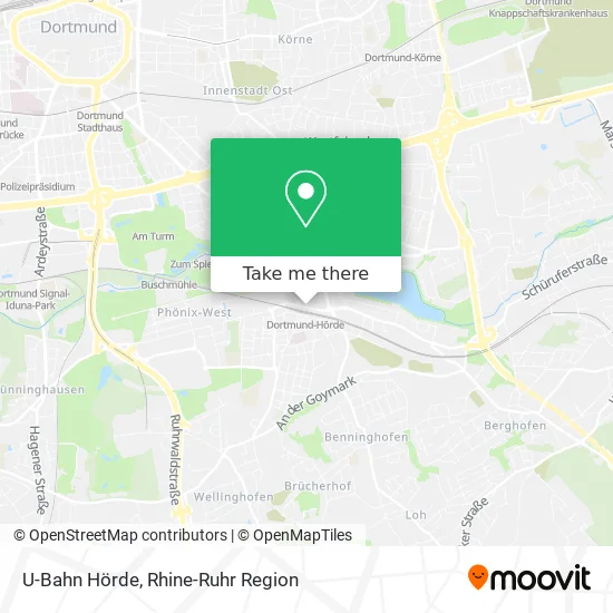 Карта U-Bahn Hörde