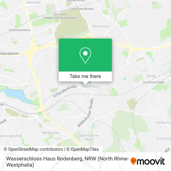 Wasserschloss Haus Rodenberg map