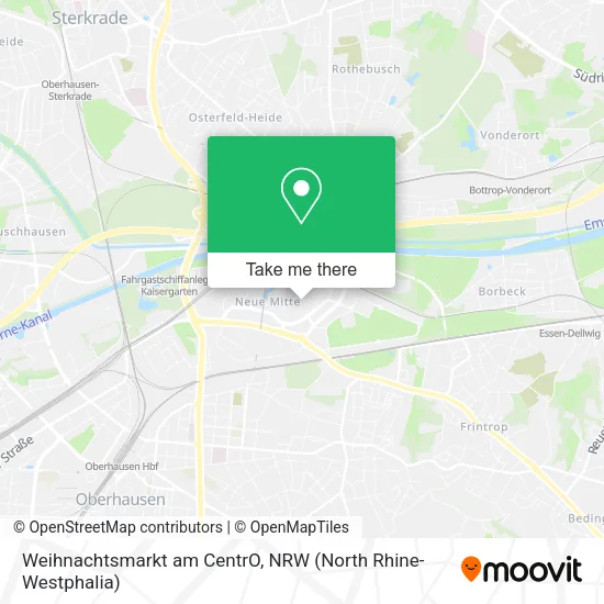 Карта Weihnachtsmarkt am CentrO