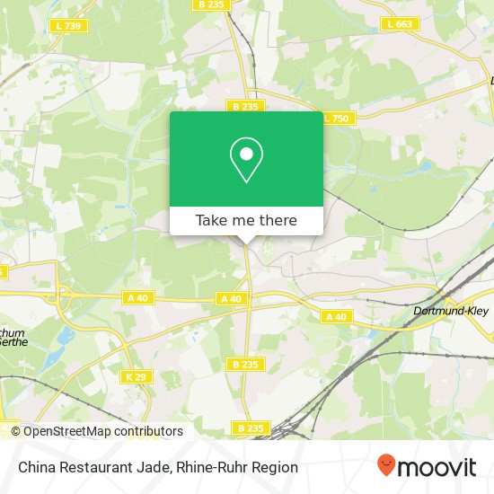 China Restaurant Jade map