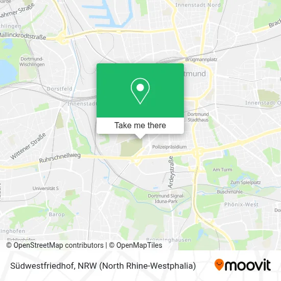 Südwestfriedhof map