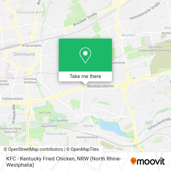 Карта KFC - Kentucky Fried Chicken