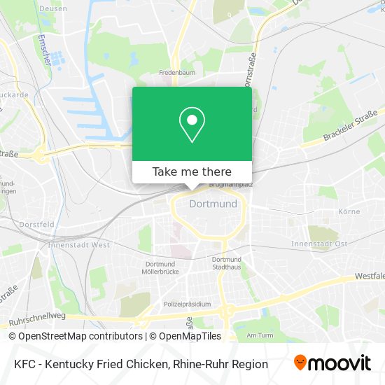 KFC - Kentucky Fried Chicken map