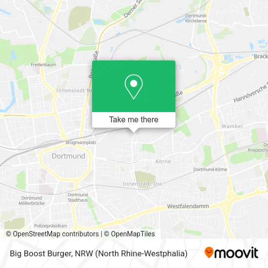 Карта Big Boost Burger