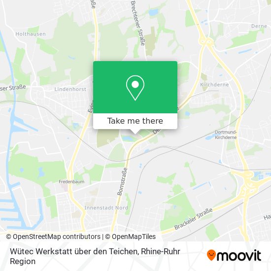 Wütec Werkstatt über den Teichen map