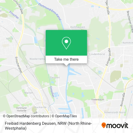 Карта Freibad Hardenberg Deusen