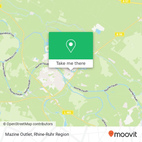 Mazine Outlet map