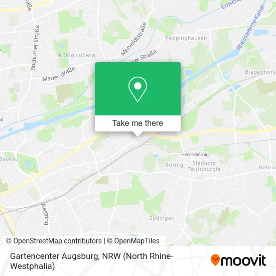 Карта Gartencenter Augsburg